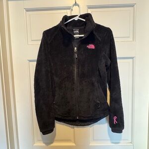The North Face Black Fleece with Pink Accents